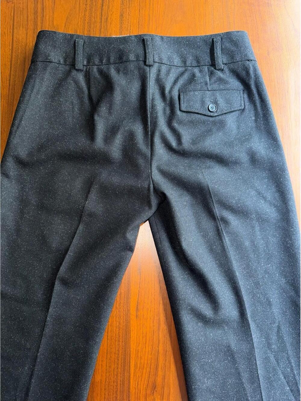 J.Crew Women's Black Stretch Wool Blend Trousers - Size 6 - Picture 3 of 4